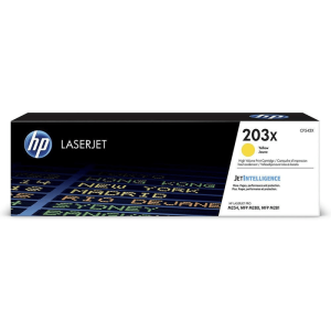 HP 203X High Yield Yellow Original LaserJet Toner Cartridge 2 500 pgs