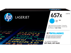 HP 657X High Yield Cyan Original LaserJet Toner Cartridge 23 000 pgs