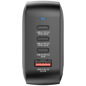 VERBATIM Mini GaN Charger 100W 4 Port US/EU/UK