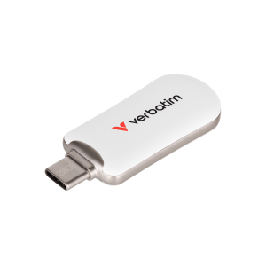 VERBATIM Plectra USB-C Flash Drive White 256GB