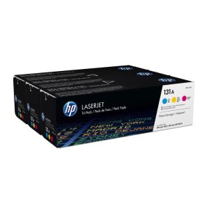 HP 131A 3-pack Cyan/Magenta/Yellow Original LaserJet Toner Cartridges Per cartridge: 1 800