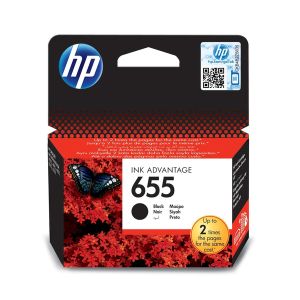 HP 655 Black Original Ink Advantage Cartridge ~550 pgs