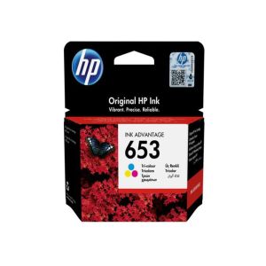 HP 653 Tri-color Original Ink Advantage Cartridge,~200 pages